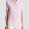 Monogram knit polo