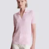 Monogram knit polo