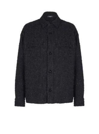 Monogram tweed overshirt