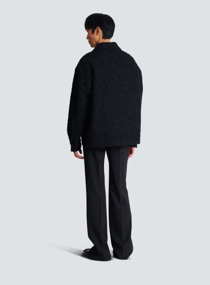 Monogram tweed overshirt Monogram tweed overshirt