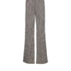 Monogrammed flowing trousers