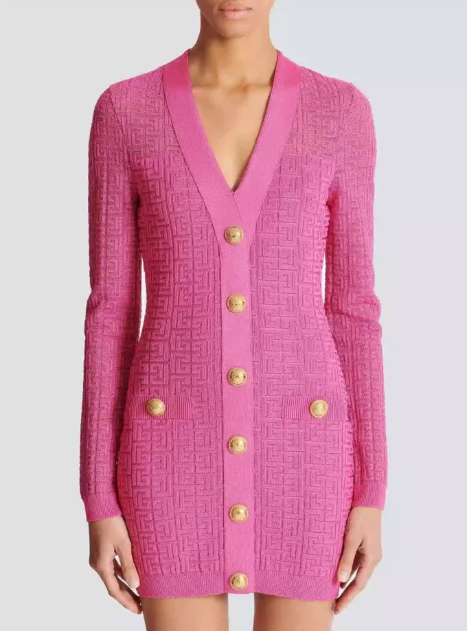 Monogrammed knit dress Monogrammed knit dress