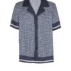 Monogrammed pyjama shirt