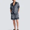 Monogrammed pyjama shirt