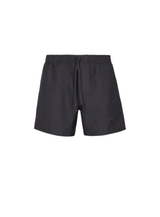 Monogrammed swim shorts