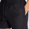 Monogrammed swim shorts
