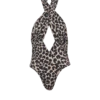One-piece leopard pattern swimsuit