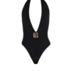 One-piece swimsuit with PB logo