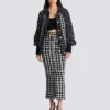 Oversized bomber jacket in mixed tweed Oversized bomber jacket in mixed tweed