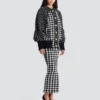 Oversized bomber jacket in mixed tweed Oversized bomber jacket in mixed tweed