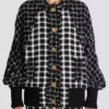 Oversized bomber jacket in mixed tweed Oversized bomber jacket in mixed tweed