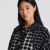 Oversized bomber jacket in mixed tweed Oversized bomber jacket in mixed tweed