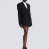 Oversized grain de poudre jacket