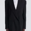 Oversized grain de poudre jacket