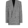 Oversized jacket in Prince of Wales jacquard Oversized jacket in Prince of Wales jacquard