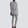 Oversized jacket in Prince of Wales jacquard Oversized jacket in Prince of Wales jacquard