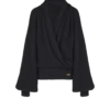 Oversized knit hoodie