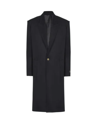 Oversized wool and cashmere coat