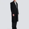 Oversized wool and cashmere coat
