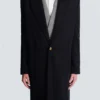 Oversized wool and cashmere coat