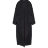 Oversized wool cape coat