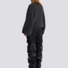 Oversized wrap knit jumper