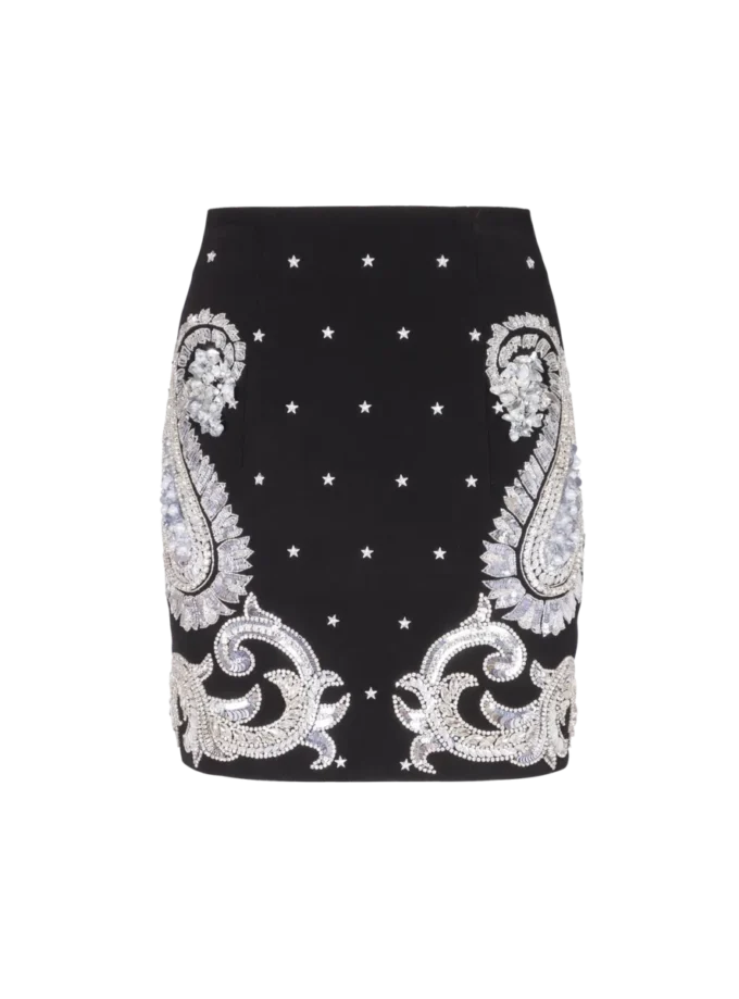 Paisley and stars embroidered skirt Paisley and stars embroidered skirt