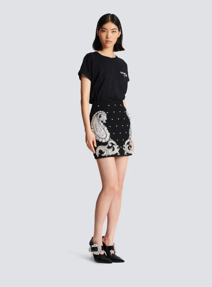 Paisley and stars embroidered skirt Paisley and stars embroidered skirt