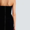Paisley embroidered strapless dress Paisley embroidered strapless dress