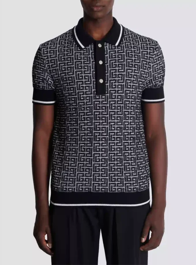PB Labyrinth knit polo shirt
