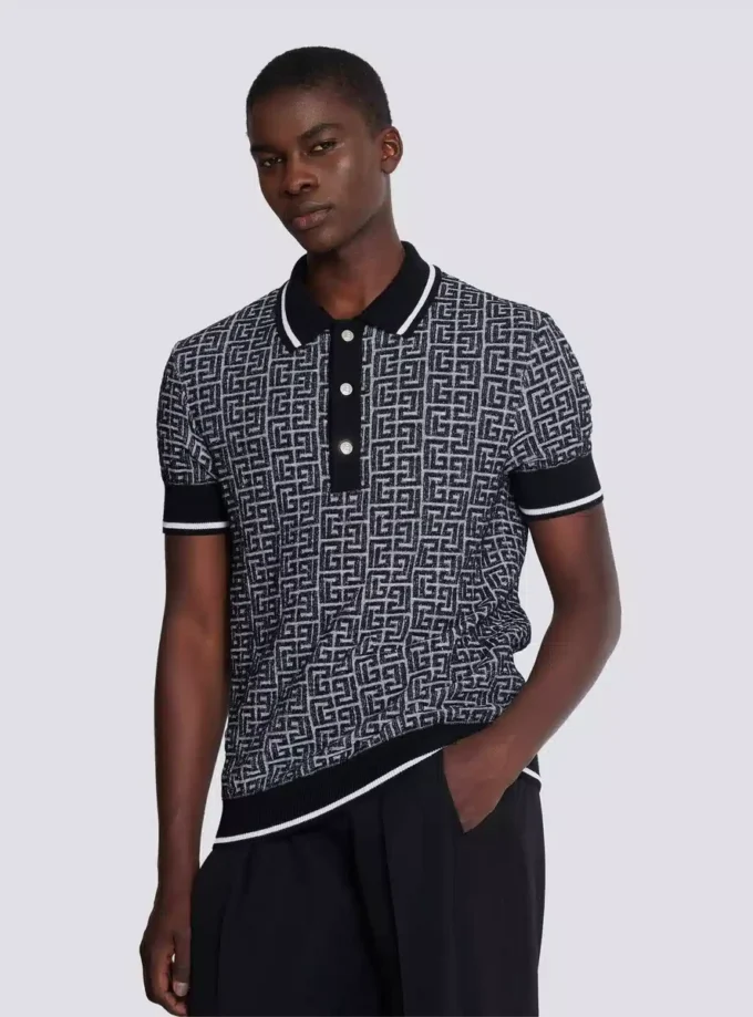 PB Labyrinth knit polo shirt