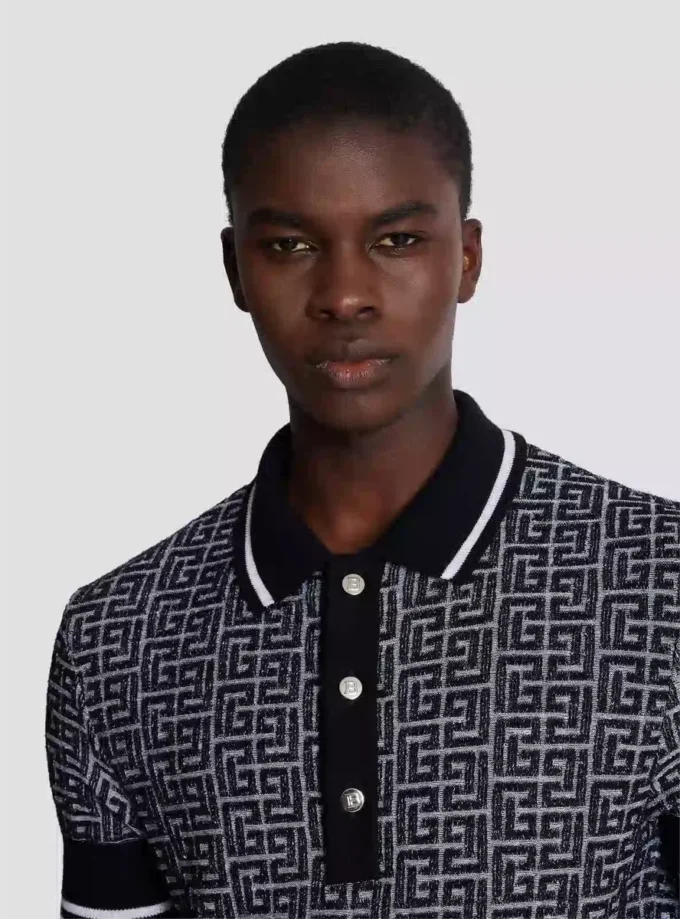 PB Labyrinth knit polo shirt