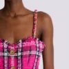 Plaid dress with chain straps Plaid dress with chain straps
