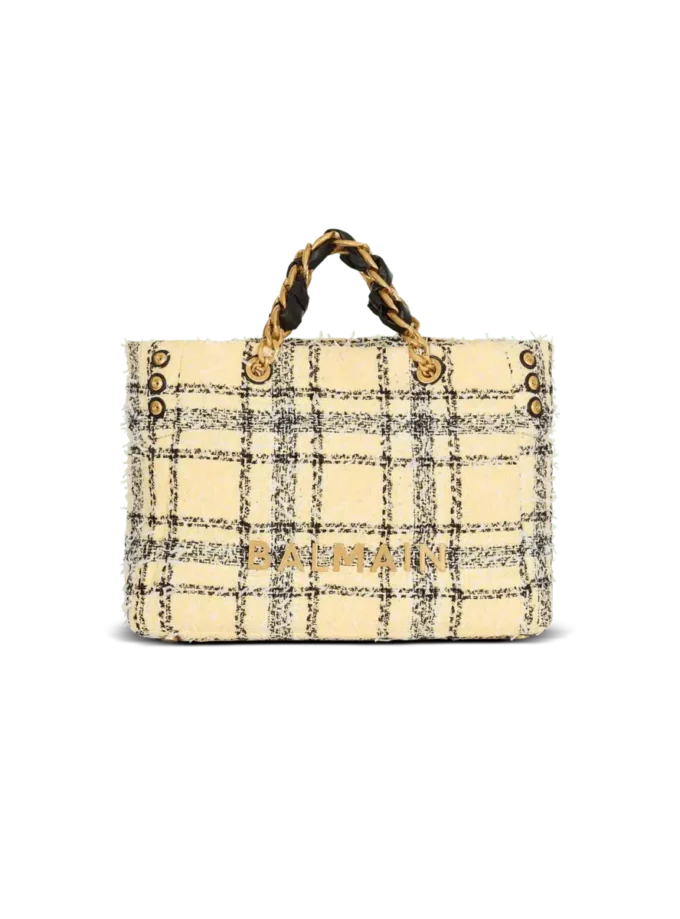 Plaid tweed 1945 tote bag Plaid tweed 1945 tote bag