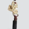 Plaid tweed 1945 tote bag Plaid tweed 1945 tote bag