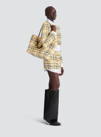 Plaid tweed 1945 tote bag Plaid tweed 1945 tote bag