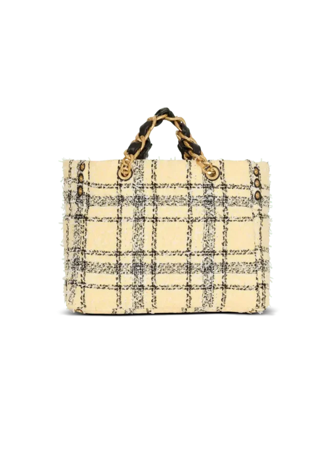 Plaid tweed 1945 tote bag Plaid tweed 1945 tote bag
