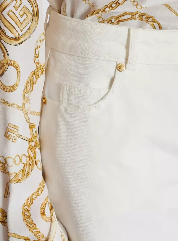 Plain denim straight-fit jeans Plain denim straight-fit jeans