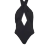 Plain one-piece swimsuit