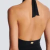Plain one-piece swimsuit