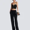 Plain top with chain straps Plain top with chain straps