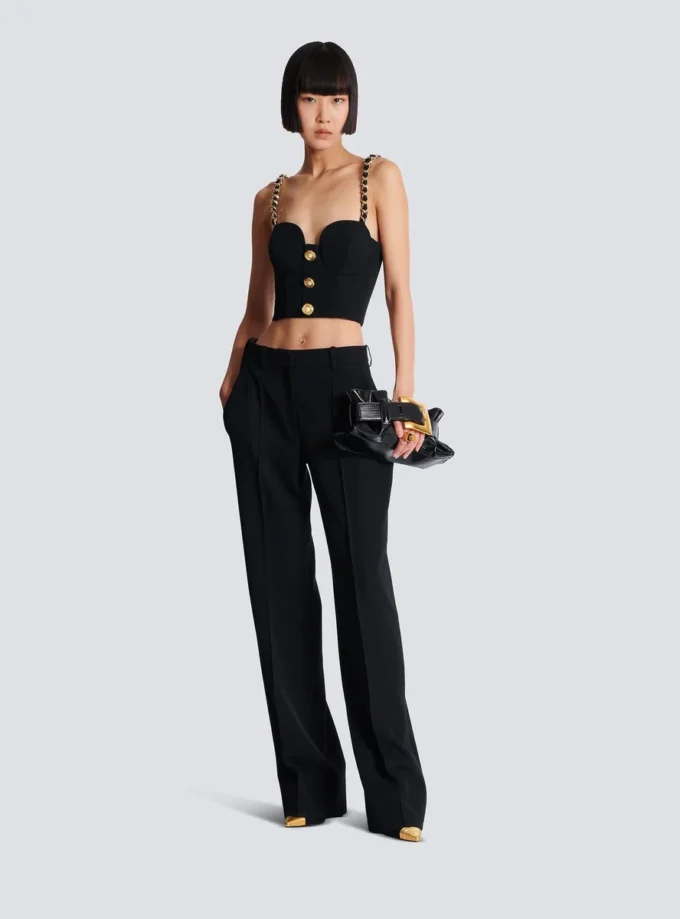 Plain top with chain straps Plain top with chain straps