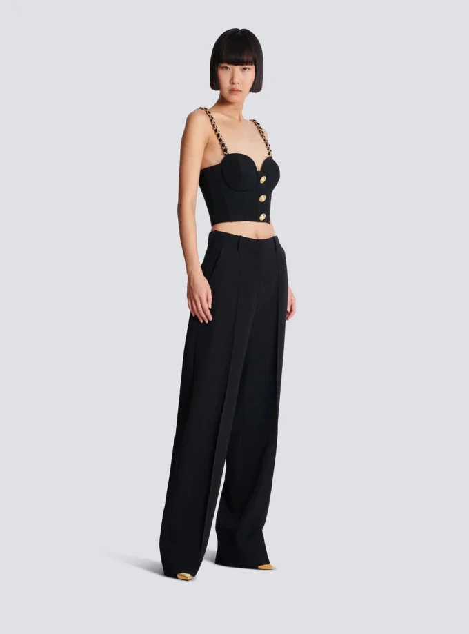Plain top with chain straps Plain top with chain straps