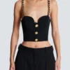 Plain top with chain straps Plain top with chain straps