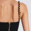 Plain top with chain straps Plain top with chain straps