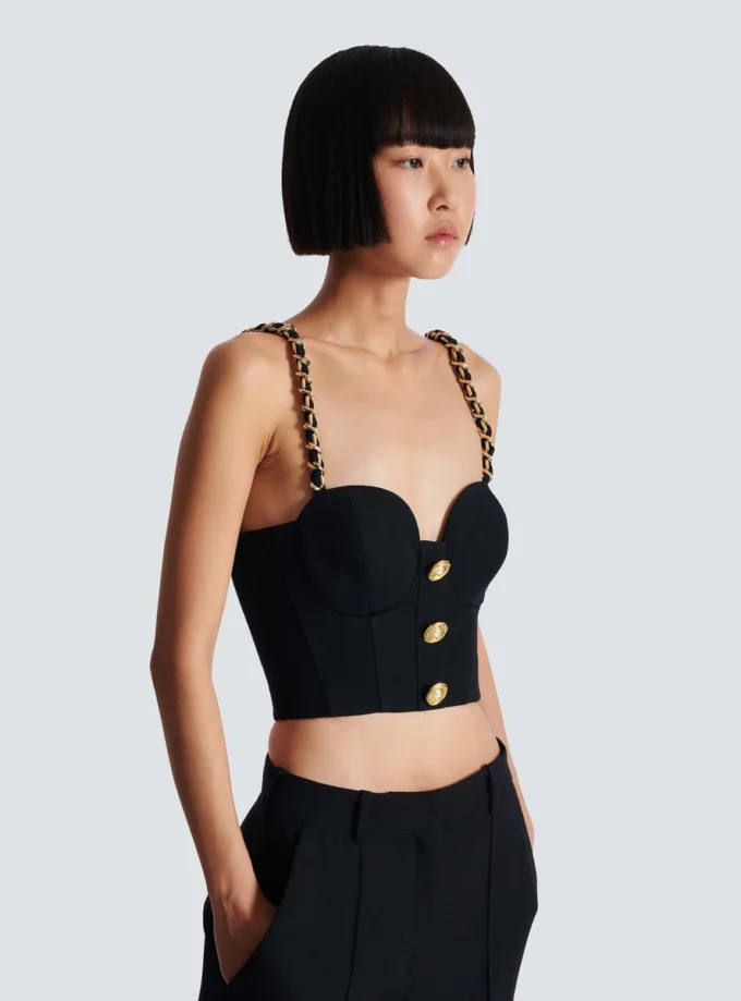 Plain top with chain straps Plain top with chain straps