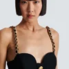 Plain top with chain straps Plain top with chain straps