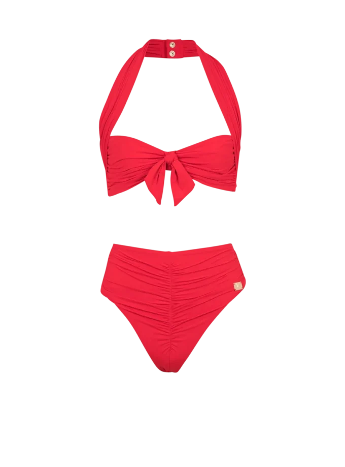 Plain two-piece swimsuit Plain two-piece swimsuit