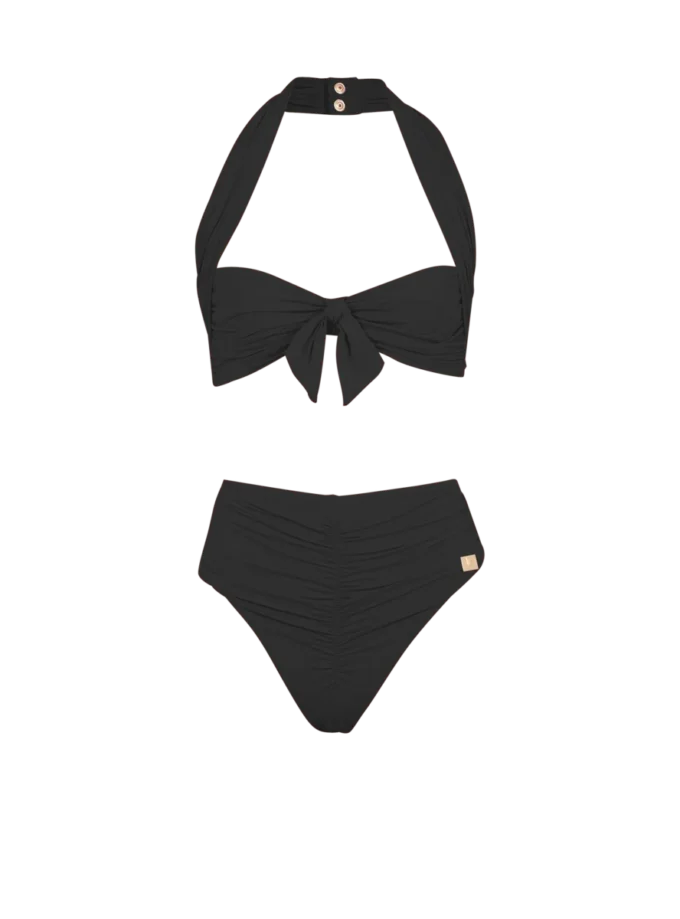 Plain two-piece swimsuit Plain two-piece swimsuit