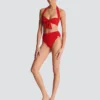 Plain two-piece swimsuit Plain two-piece swimsuit